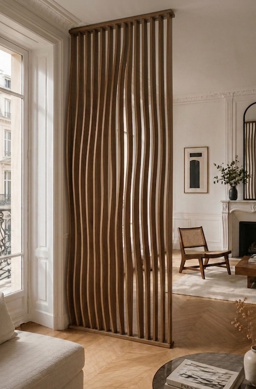 Claustra bois paramétrique sur mesure MOBLIO